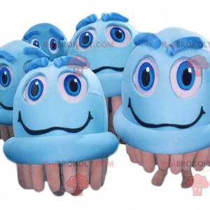 Blauwe elektrische borstelmascottes - Redbrokoly.com