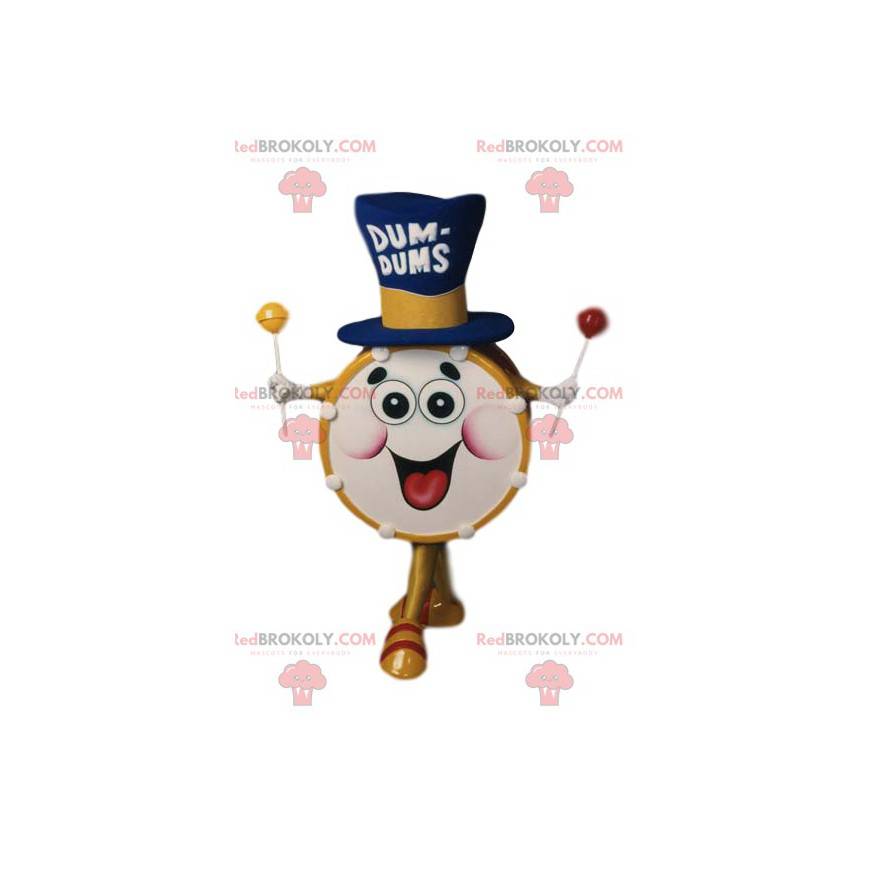 Super vtipný maskot bubnu s velkým kloboukem - Redbrokoly.com Super vtipný maskot bubnu s velkým kloboukem - Redbrokoly.com