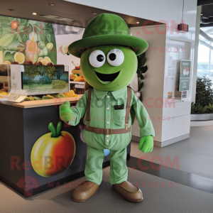 Grüne Tomate Maskottchen...