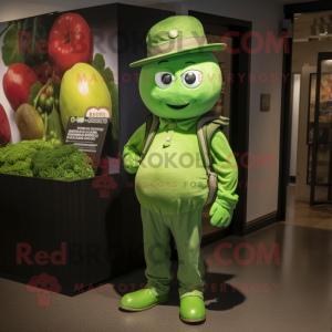 Grøn tomat maskot kostume...