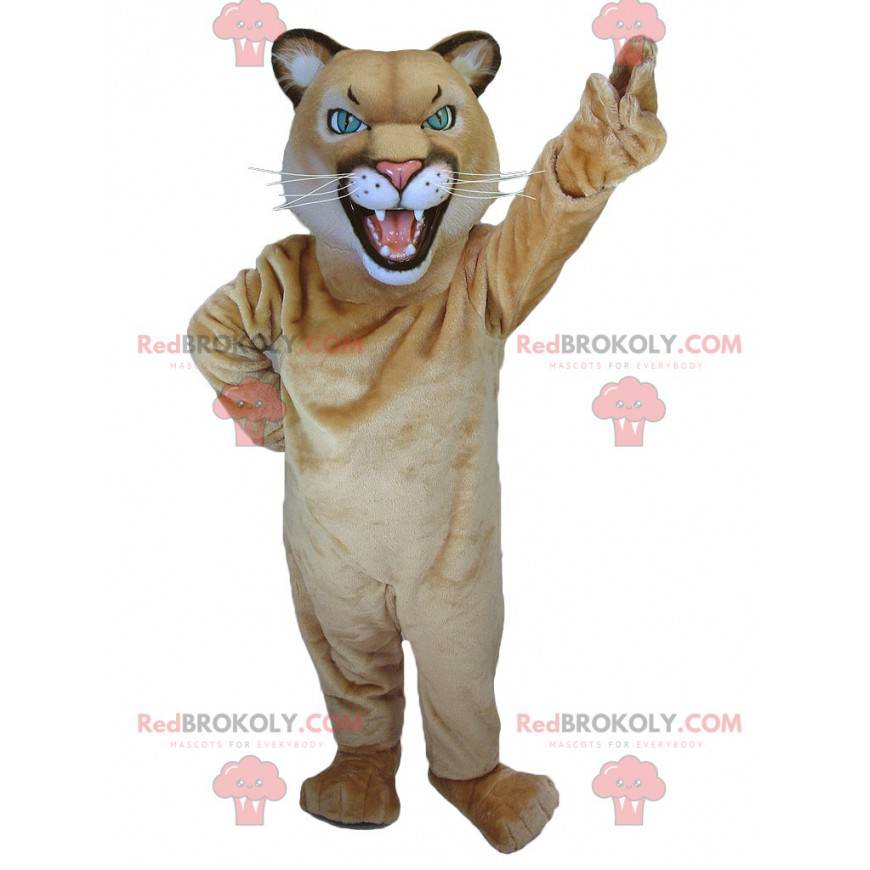 Lejoninna tigress brun tiger maskot - Redbrokoly.com