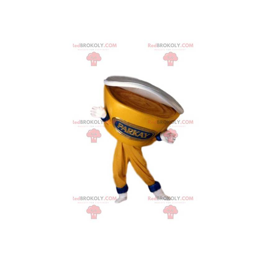 Mascotte gele yoghurtpot. Yoghurt kostuum - Redbrokoly.com