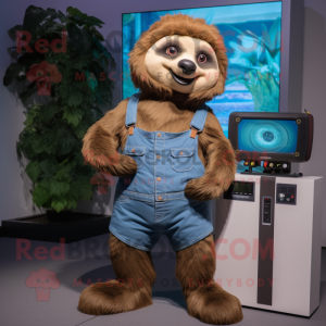 Brown Sloth mascotte...