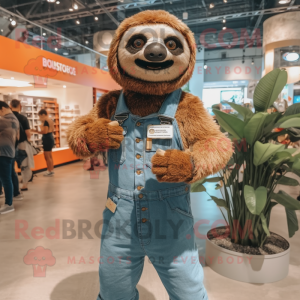 Brown Sloth mascotte...