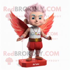 nan Cupid mascot costume character dressed with a Waistcoat and Earrings