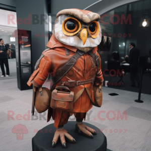 Rust Owl mascotte kostuum...