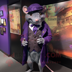 Purple Rat maskotdräkt...