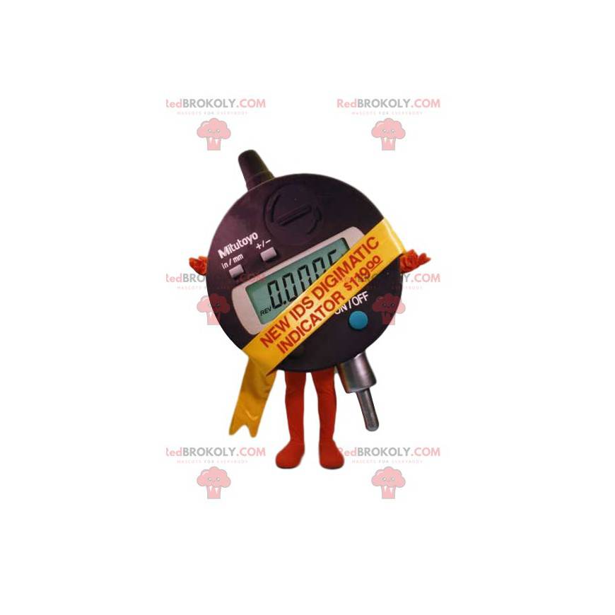 Mascot medidor digital redondo. Traje de medida - Redbrokoly.com