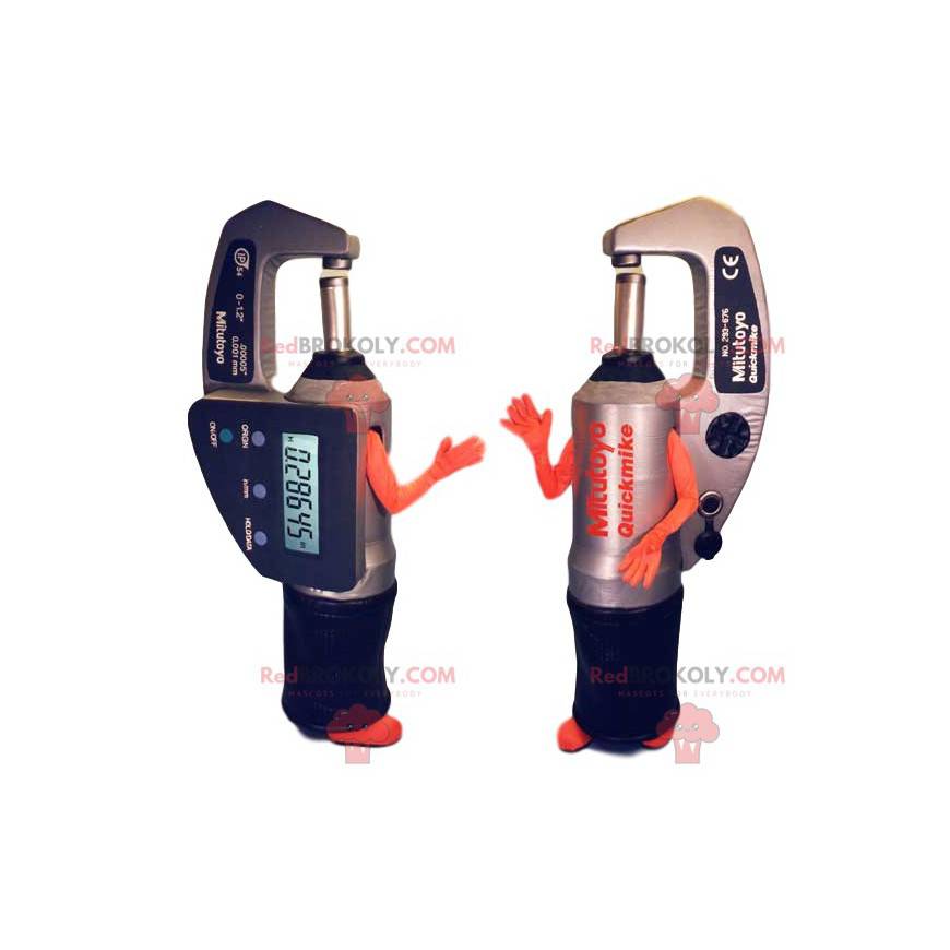 Digital micrometer mascot. Micrometer suit - Redbrokoly.com