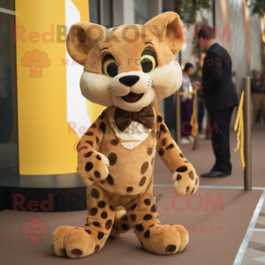Brown Cheetah mascotte...