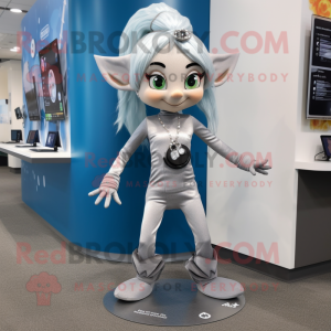 Silver Elf mascotte kostuum...