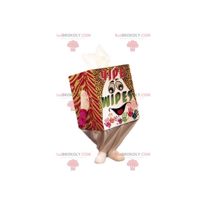 Farverig og smilende hvid tissue-maskot - Redbrokoly.com Farverig og smilende hvid tissue-maskot - Redbrokoly.com