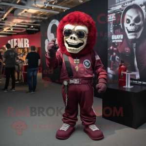 Maroon Skull mascotte...