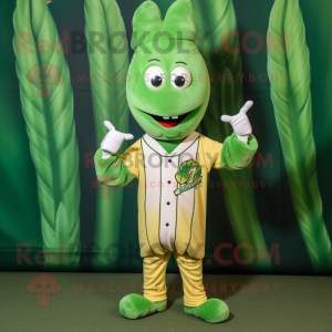 Skovgrøn asparges maskot...
