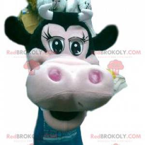 Grön kohuvudmaskot. Grön kohuvuddräkt - Redbrokoly.com