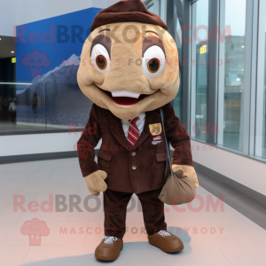 Brown Cod mascotte kostuum...