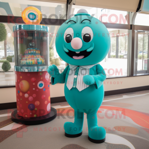 Teal Gumball Machine...