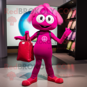 Magenta Juggle maskot...