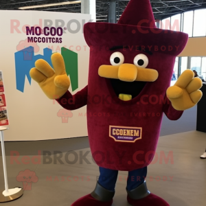 Maroon Nachos maskot drakt...