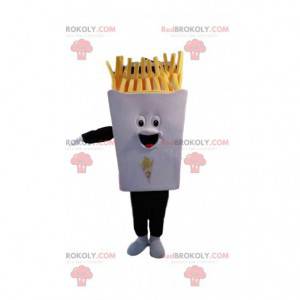 Mascotte de barquette de frites. Costume de barquette de frites