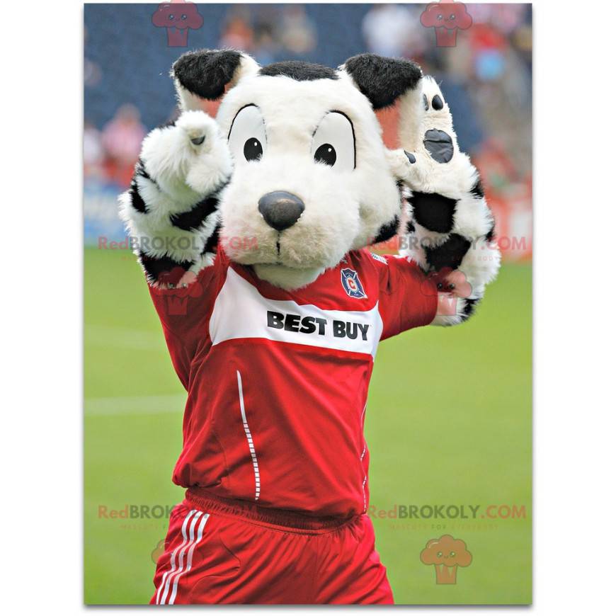 Mascot geel wit en zwarte tijger - Redbrokoly.com