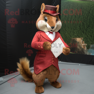 Red Squirrel maskot kostume...