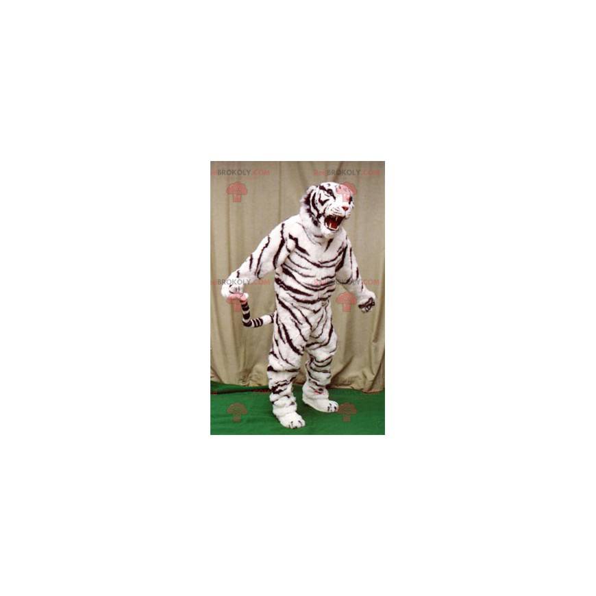 Mascote tigre branco e preto - Redbrokoly.com Mascote tigre branco e preto - Redbrokoly.com