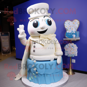 Kremowy tort weselny w...