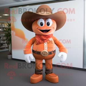 Peach Cowboy maskot kostume...