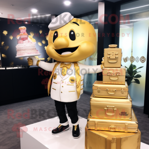 Gold Wedding Cake mascotte...