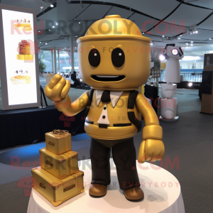Gold Wedding Cake mascotte...