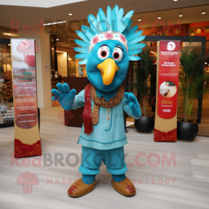 Turkoois Turkije mascotte...