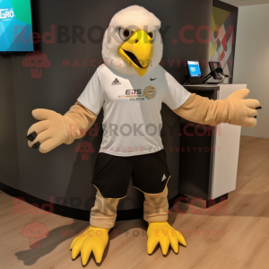 Tan Bald Eagle mascotte...