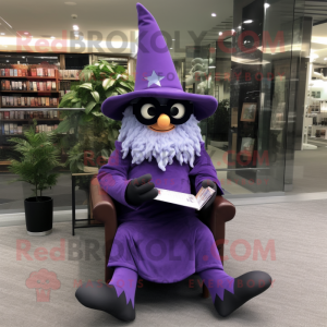 Purple Witch S Hat maskot...