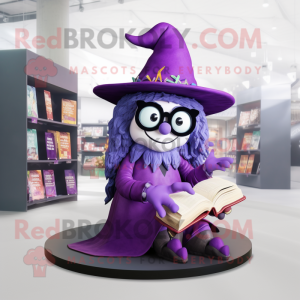 Purple Witch S Hat maskot...