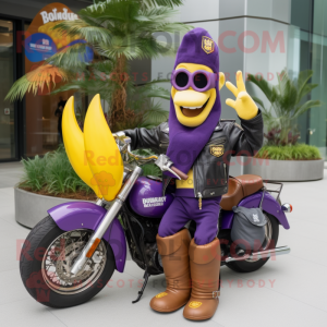 Purple Baa maskot kostym...