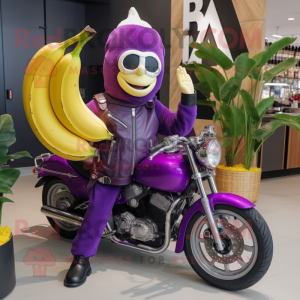 Purple Baa maskot kostym...