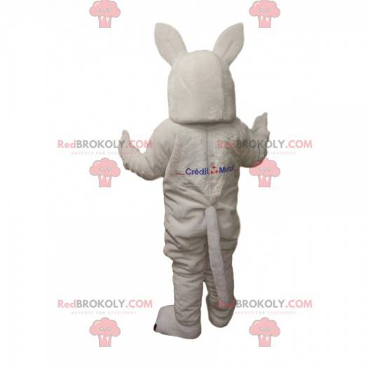 Mascotte de loup blanc. Costume de loup blanc - Redbrokoly.com