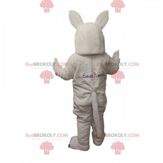 Witte wolf mascotte. Witte wolf kostuum - Redbrokoly.com