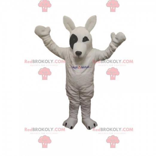 Mascotte de loup blanc. Costume de loup blanc - Redbrokoly.com