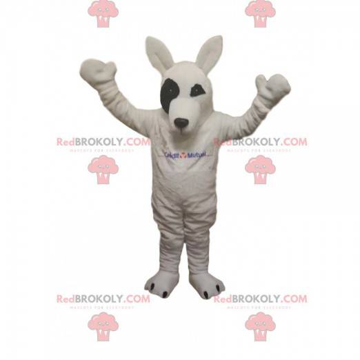 Witte wolf mascotte. Witte wolf kostuum - Redbrokoly.com