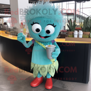 Cyan Ramen mascotte kostuum...