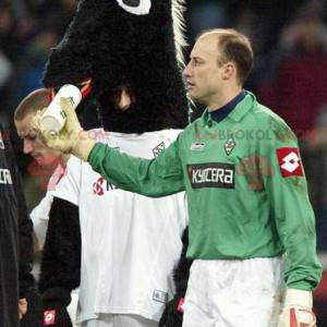 Mascotte cavallo puledro bianco e nero - Redbrokoly.com