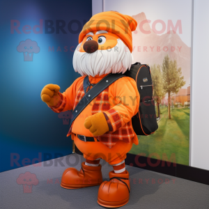 Oranje doedelzak mascotte...