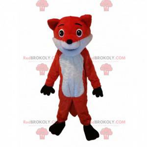 Mascotte de renard orange et blanc. Costume de renard -