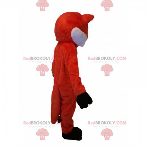 Orange og hvid ræv maskot. Fox kostume - Redbrokoly.com