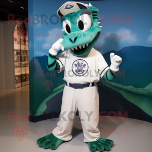 nan Hydra mascot costume character dressed with a Baseball Tee and Shoe clips