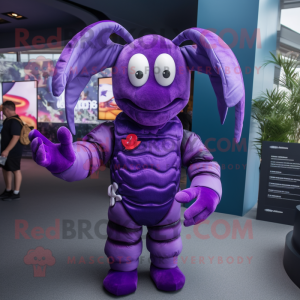 Purple Lobster mascotte...