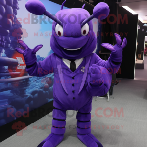 Purple Lobster mascotte...