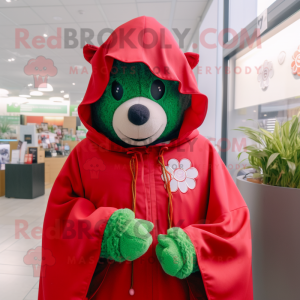 Red Four Leaf Clover maskot...